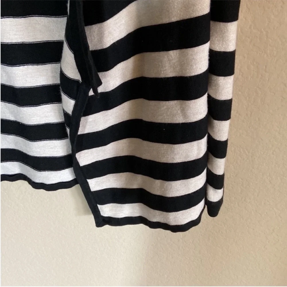 WHBM Open Front Striped Cardigan.